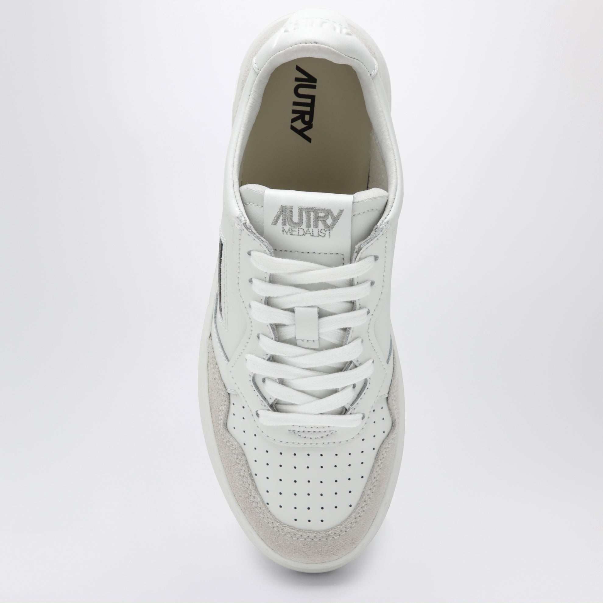 Medalist Low sneakers in white leather and suede