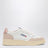 Medalist Low Sneakers aus weißem/roséfarbenem Leder und Veloursleder