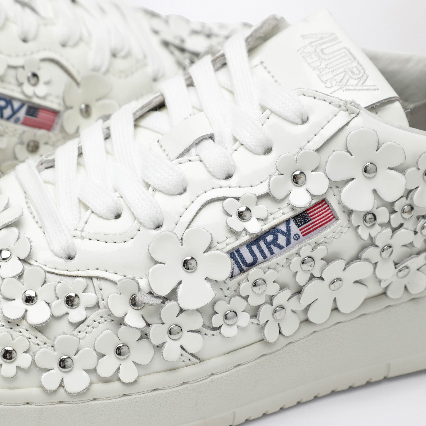 Sneakers Medalist Blühend aus weißem Leder