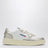 Medalist Low Sneakers aus weißem/platinfarbenem Leder