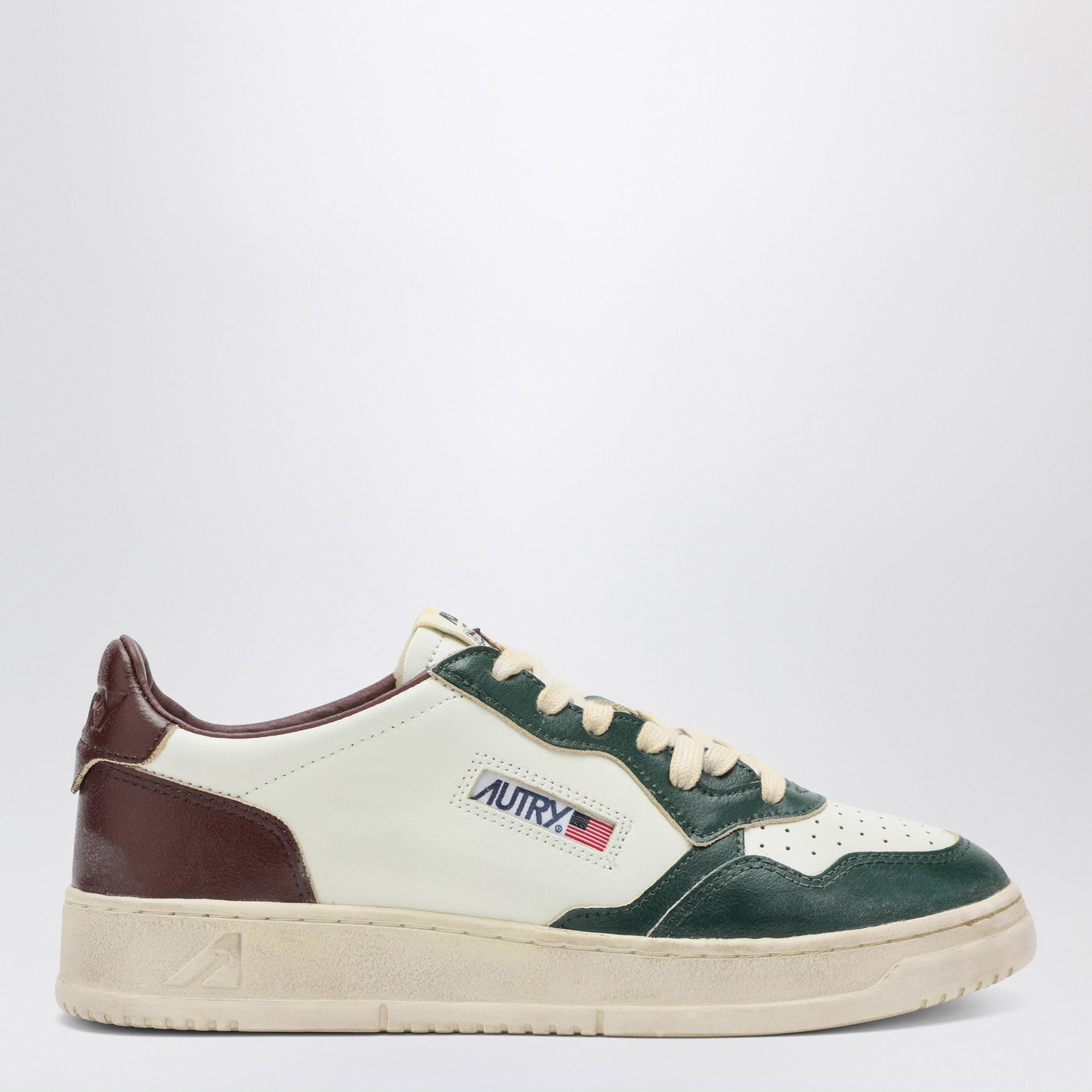 White/green/rum Medalist Low Super Vintage sneakers