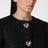 Black metallic bouclé jacket