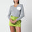 Gray wool sweater with flower
