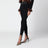 Leggings con staffa neri in maglia
