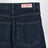 Jeans blu scuro con funghi ricamati
