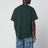 T-shirt girocollo verde con logo