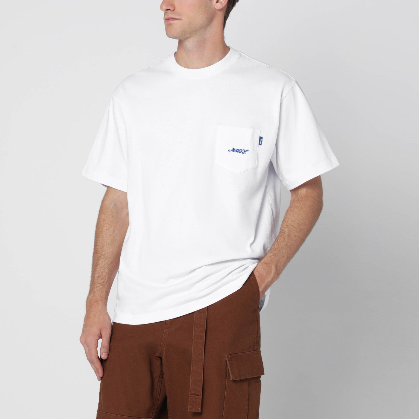 T-shirt col rond blanc avec logo