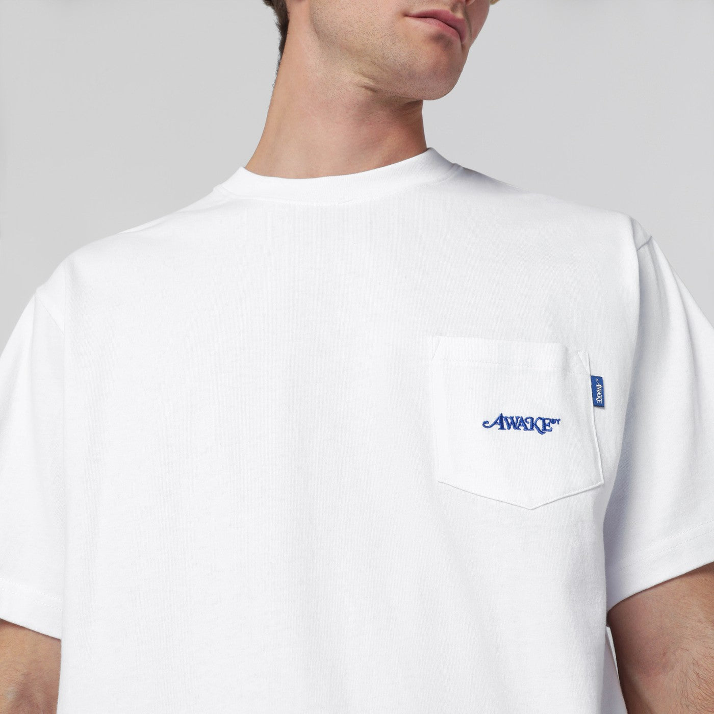 T-shirt col rond blanc avec logo