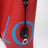 Borsa a secchiello Bilbao grande in pelle rossa/blu
