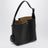 Medium Bilbao bucket bag in smooth calfskin leather in black