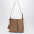 Borsa a secchiello Bilbao media in pelle di vitello liscia beige