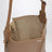 Borsa a secchiello Bilbao media in pelle di vitello liscia beige