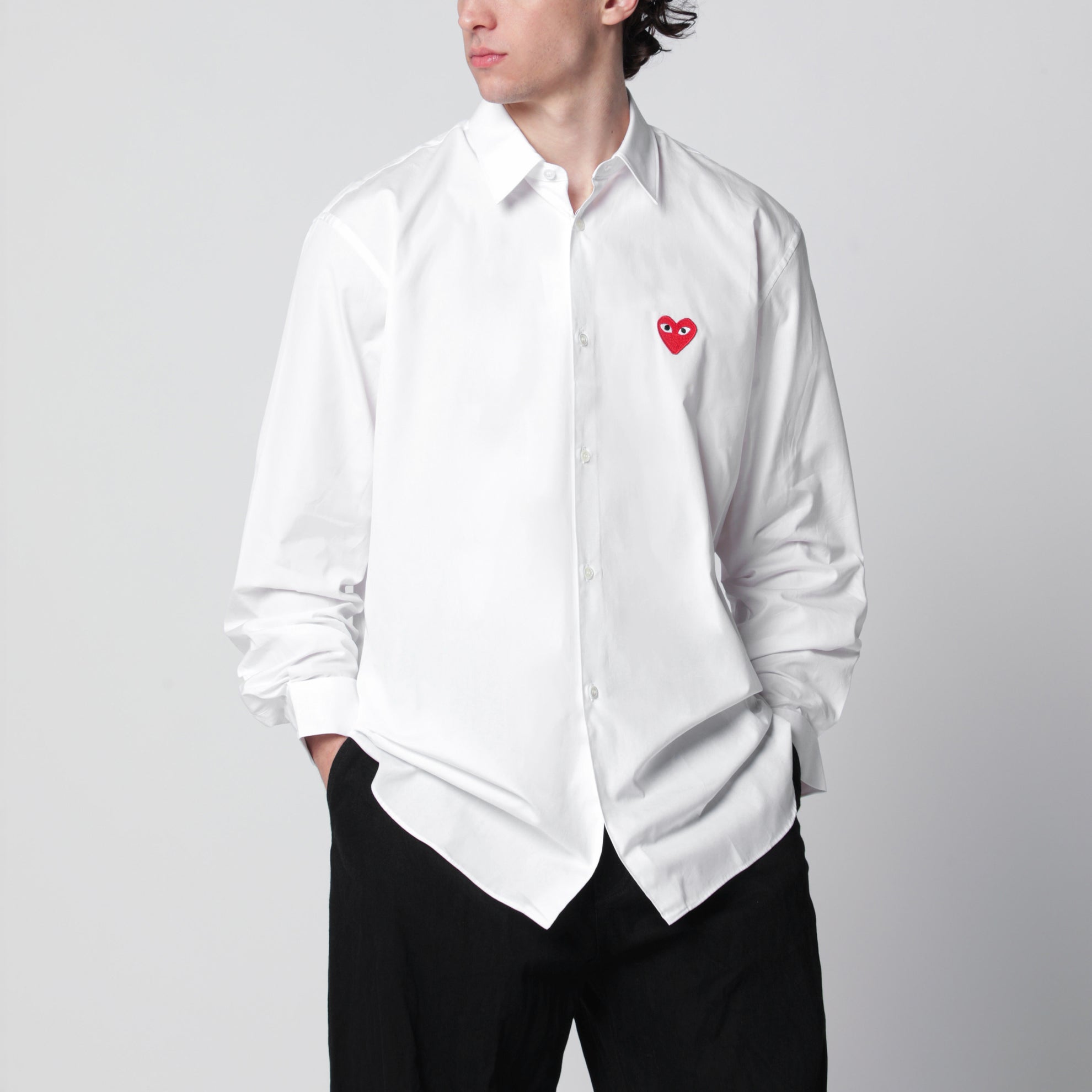 Camicia bianca in cotone