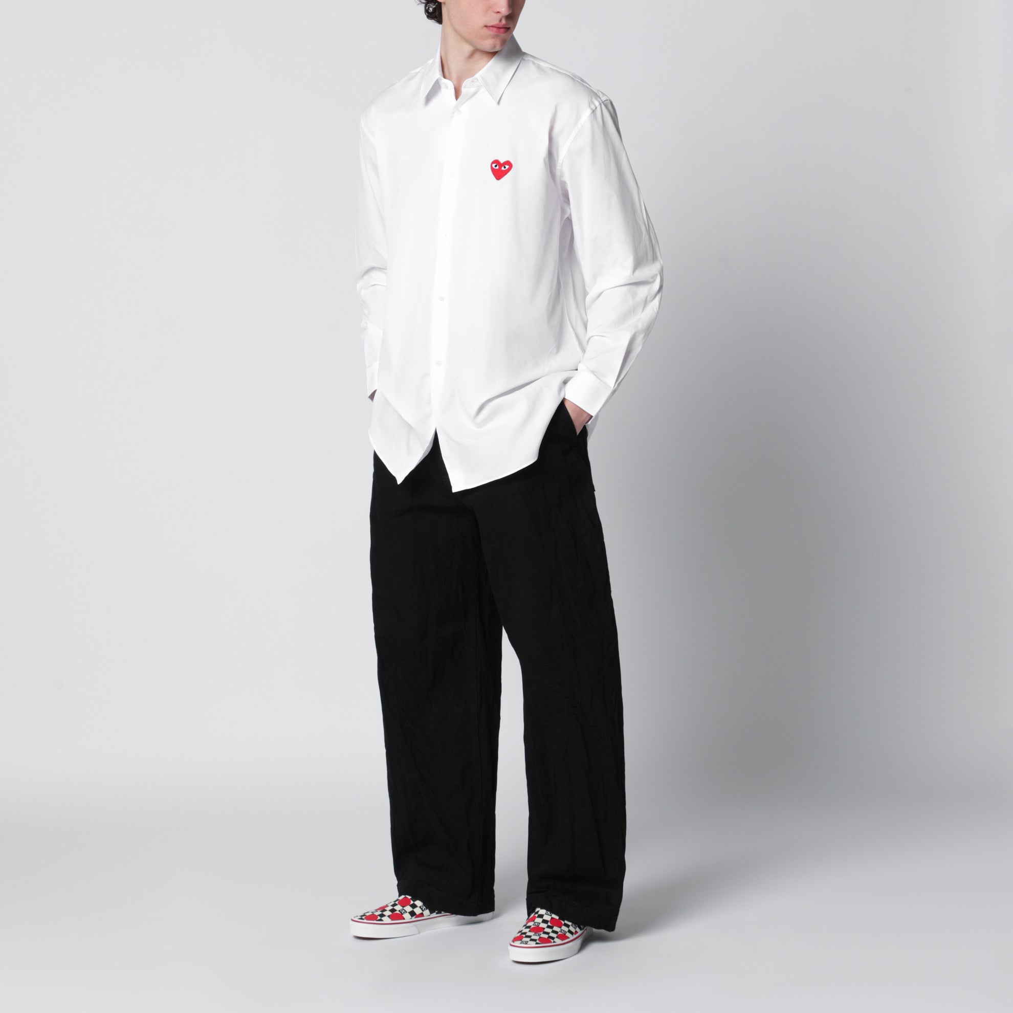 Camicia bianca in cotone