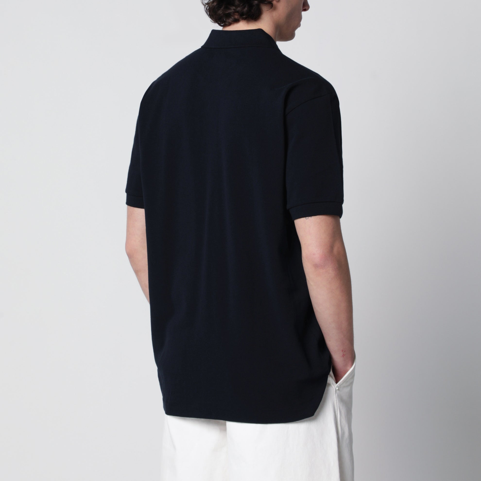 Polo Red Heart en coton bleu marine
