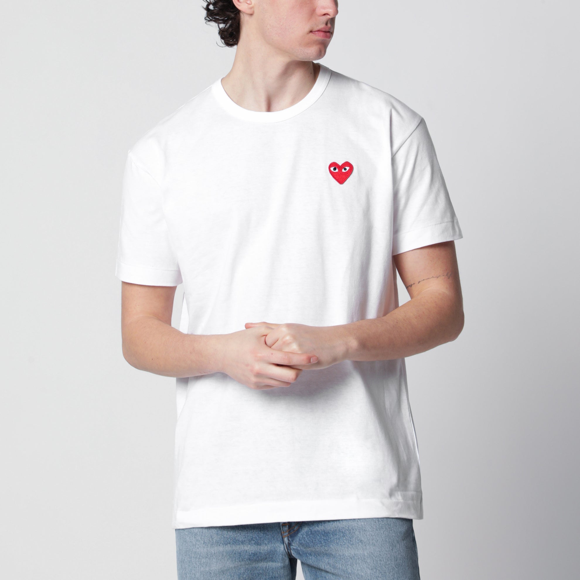 T-shirt bianca in cotone