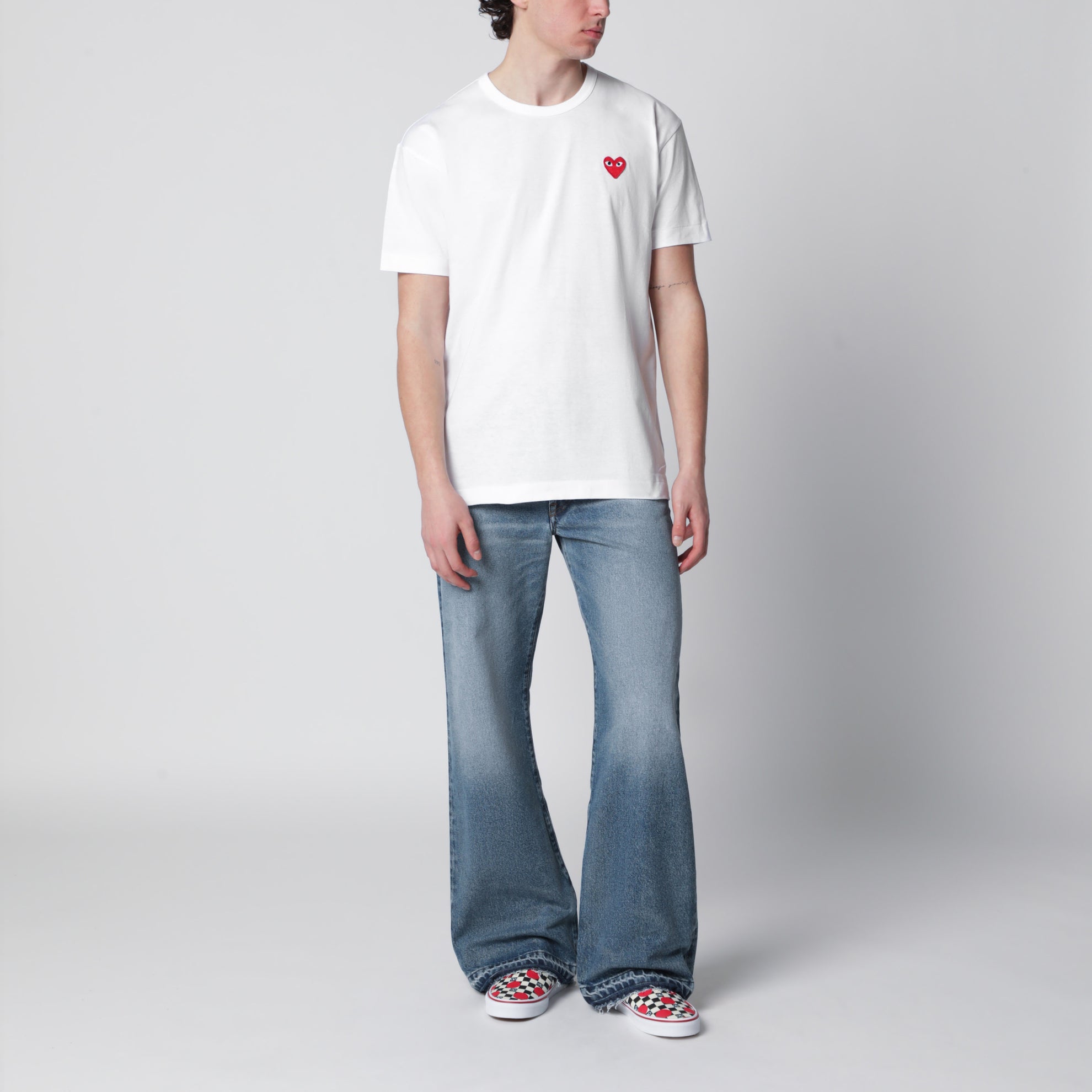 T-shirt bianca in cotone