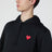 Black hooded sweatshirt