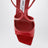 Azia Sandalen aus rotem Lackleder