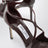 Azia sandals in deep red patent leather