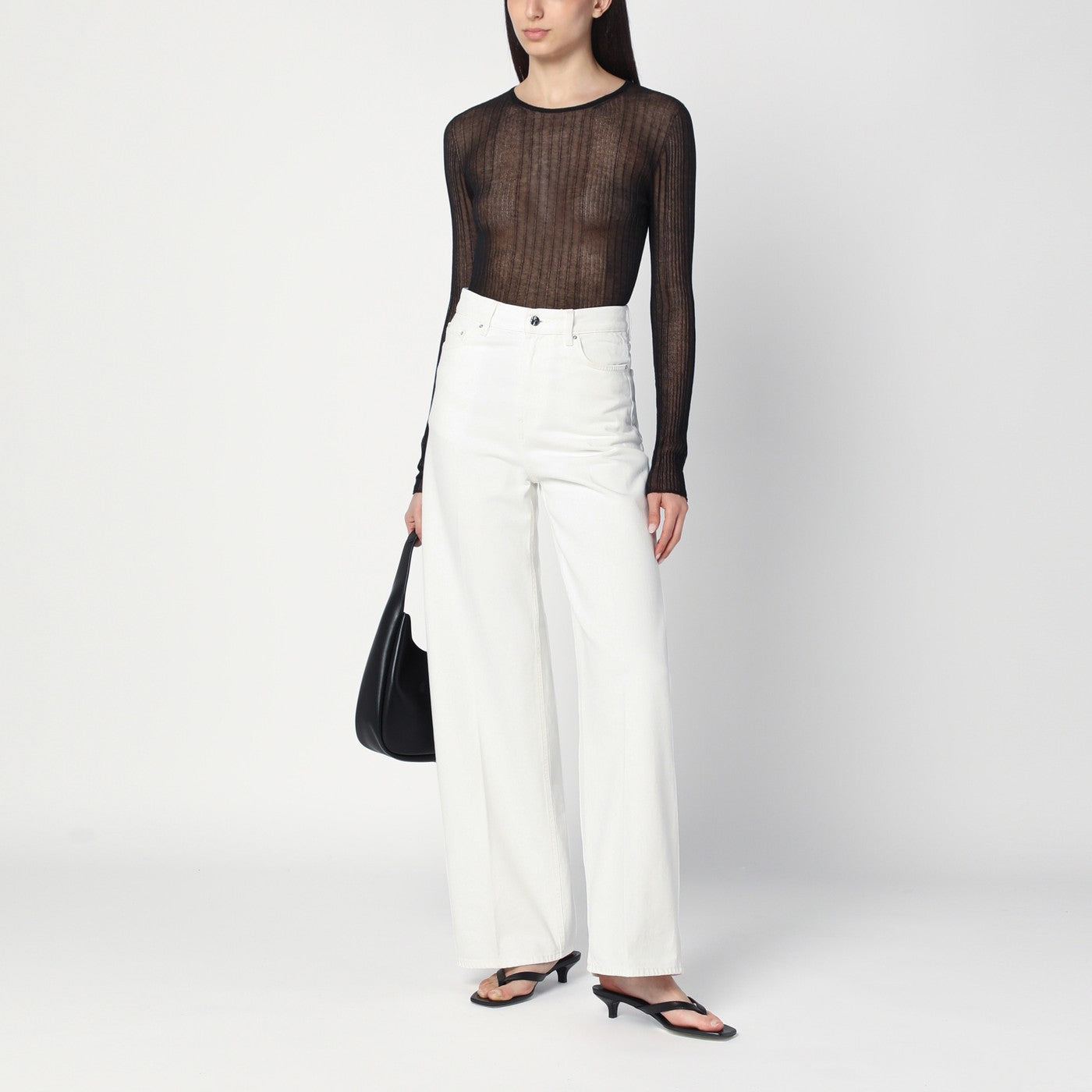 Pull semi-transparent noir