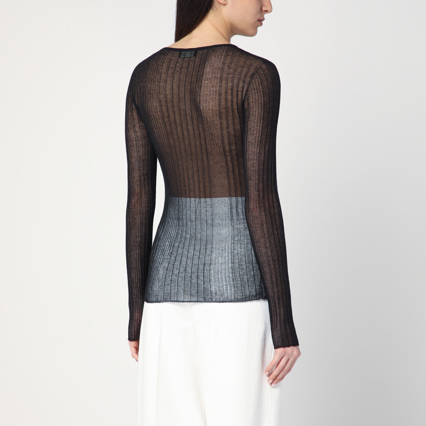 Pull semi-transparent noir