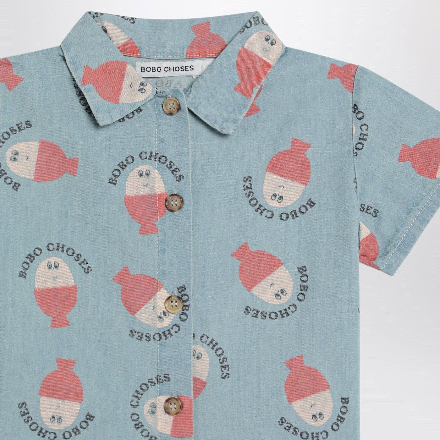 Camicia azzurra Morning Egg in denim