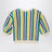 Sweat-shirt rayé multicolore en éponge