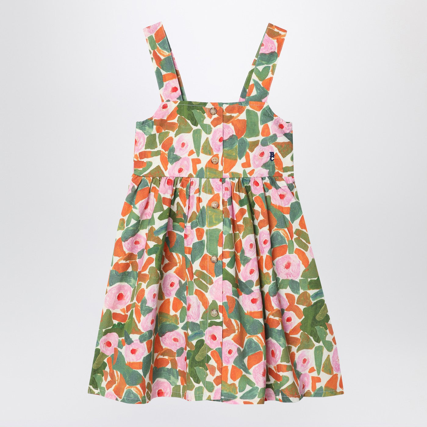 Kleid mit buntem Blumenmotiv