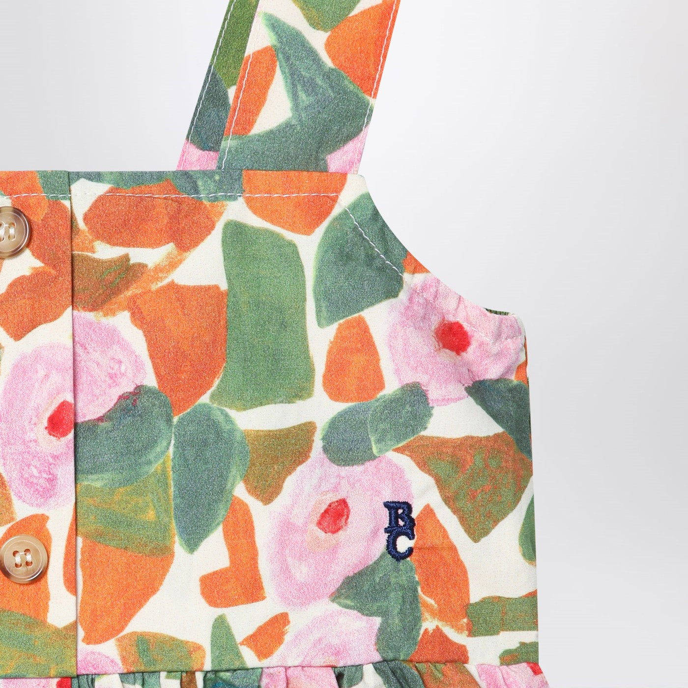 Kleid mit buntem Blumenmotiv