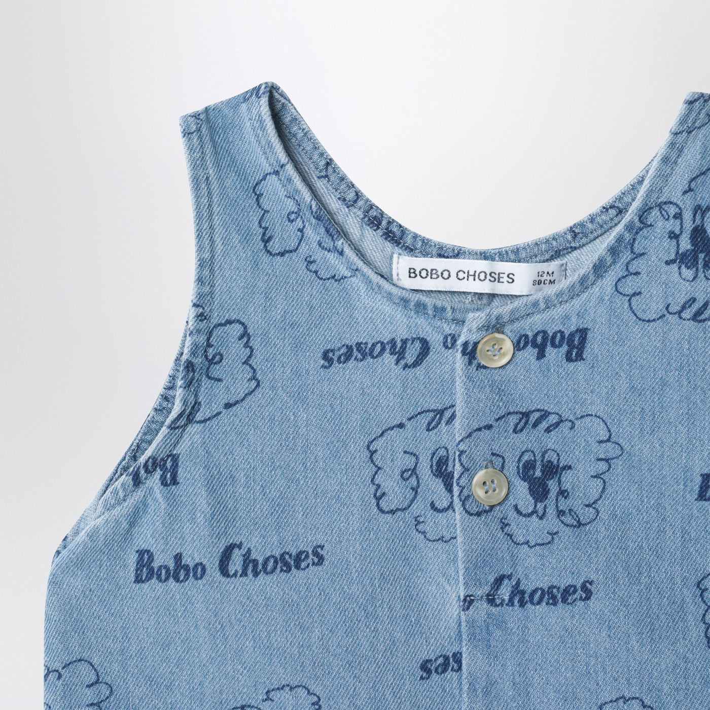 Tutina Pickles The Dog blu in denim