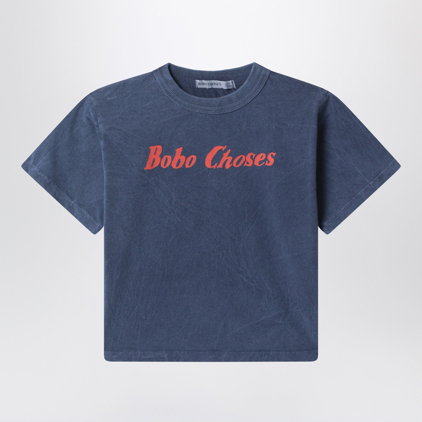T-shirt Bobo Choses blu effetto slavato