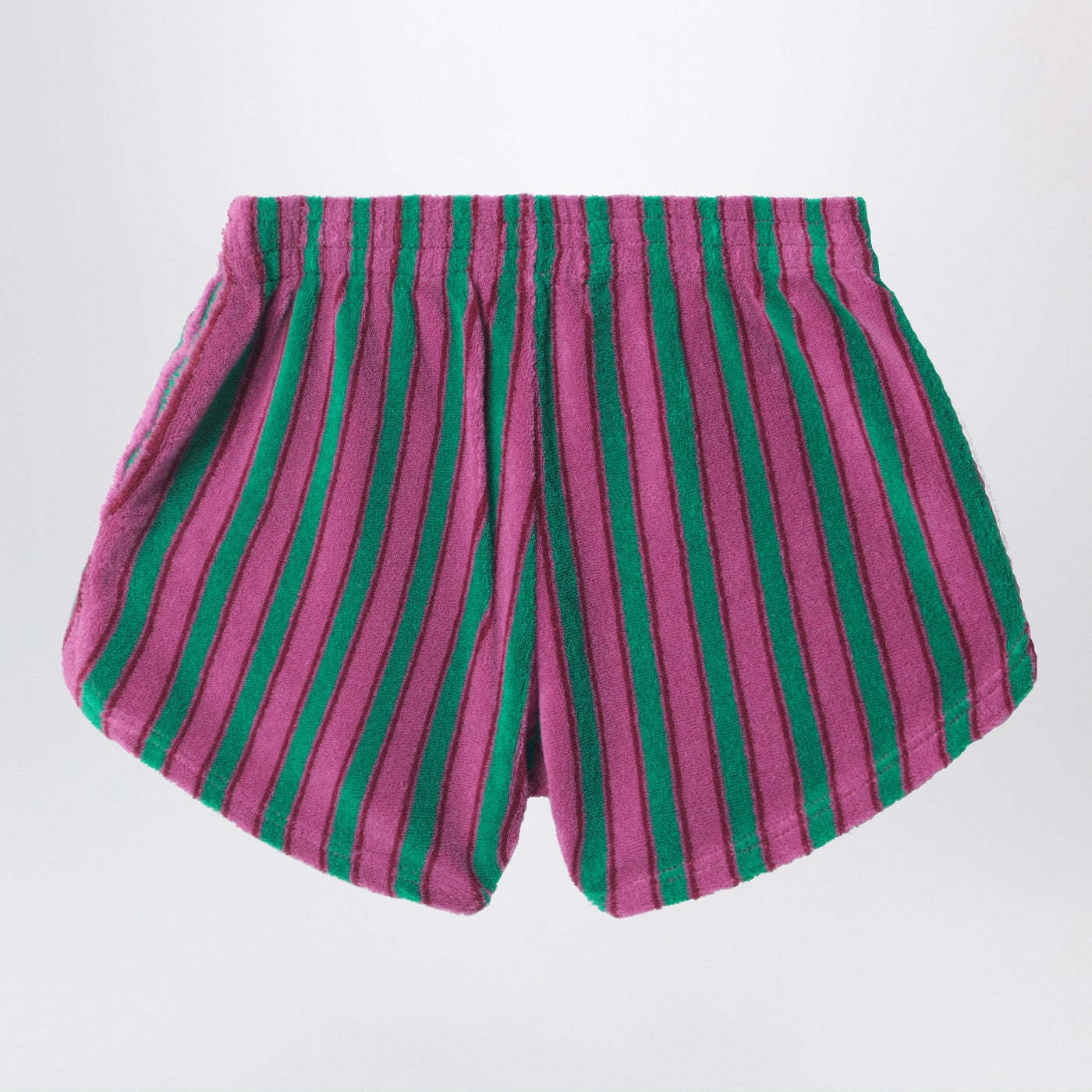 Bobo Choses Shorts aus gestreiftem Frottee