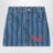 Pickles The Dog Jeansrock mit Streifen