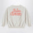 White mélange cotton sweatshirt with logo