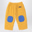 Yellow/blue quilted jogging trousers