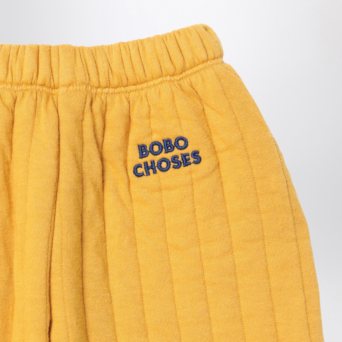 Pantalone jogging giallo/blu trapuntato