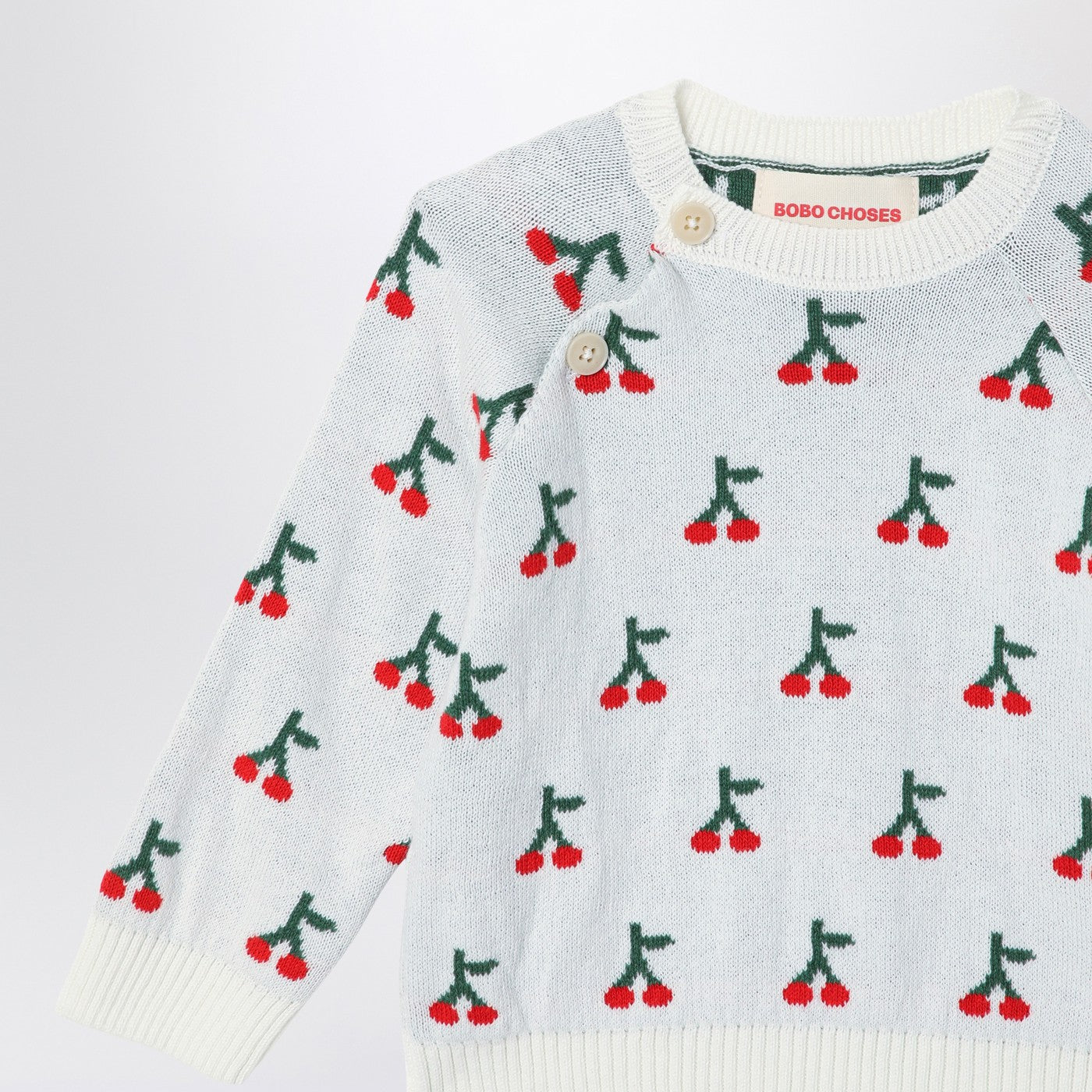 Cherry three-piece set in cotton blend