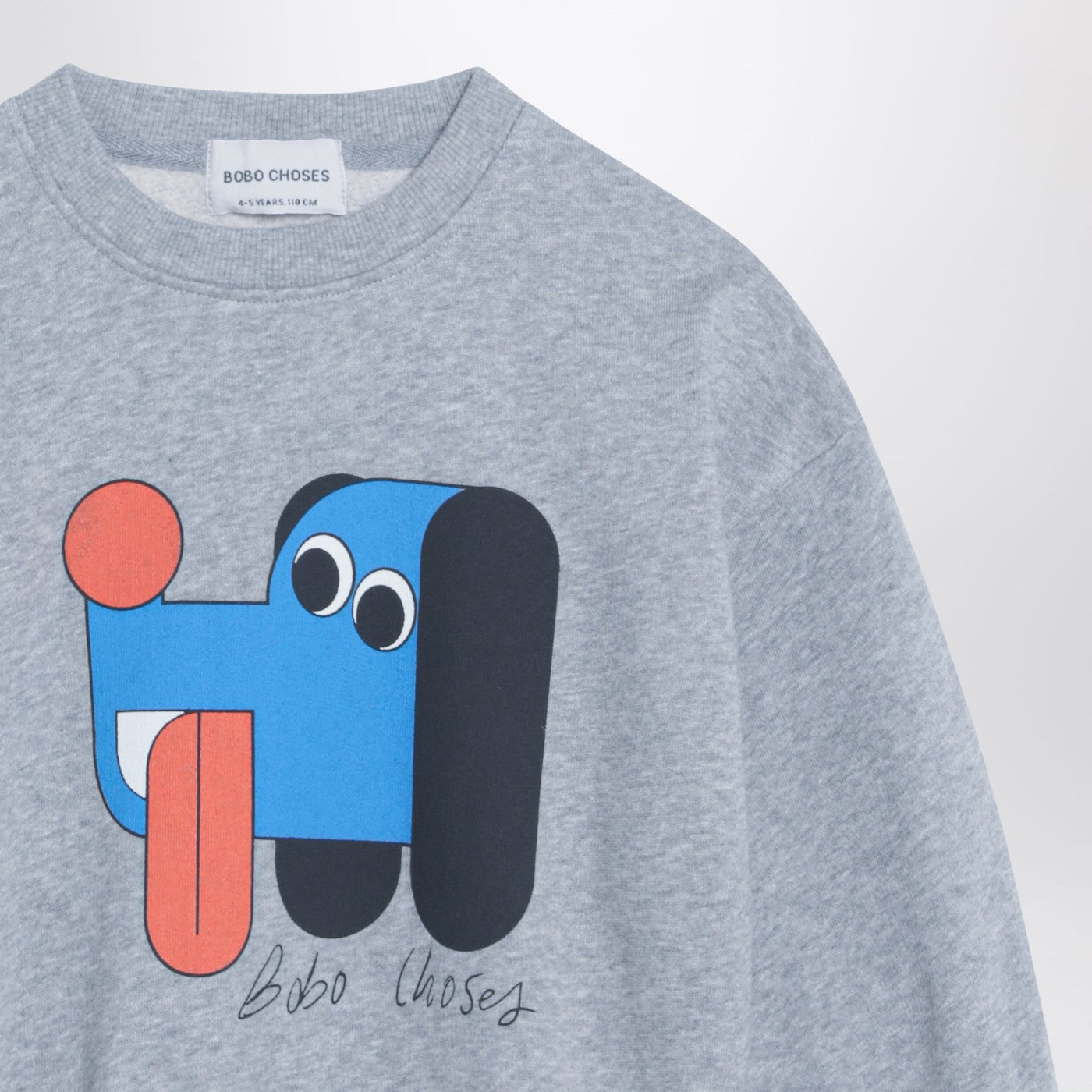 Graues Sweatshirt mit Logodruck