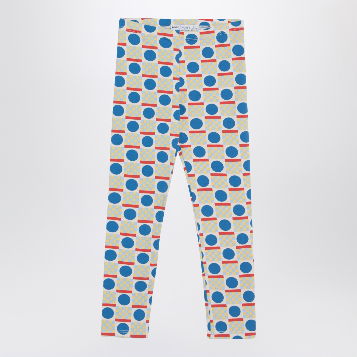 Leggings con motivo geometrico multicolore