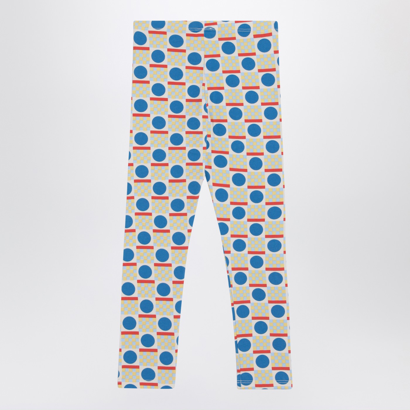 Leggings con motivo geometrico multicolore