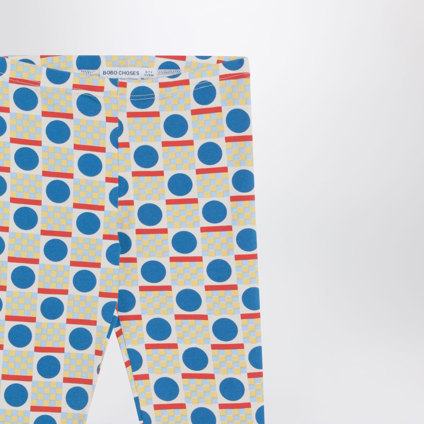 Leggings con motivo geometrico multicolore