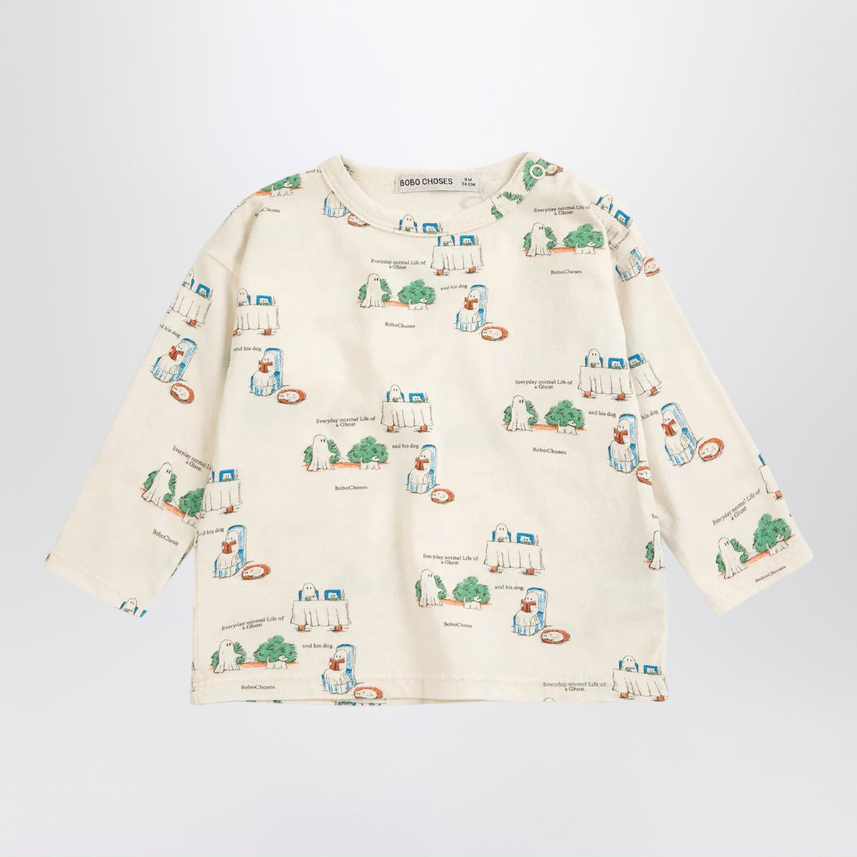 T-shirt Everyday Ghosts blanc en coton