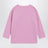 T-shirt Softpaw Monster à manches longues en coton rose