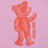 T-shirt a maniche lunghe Softpaw Monster rosa in cotone