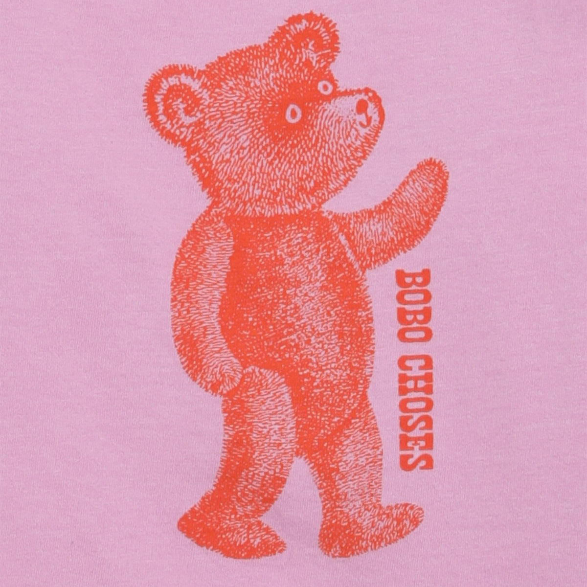 T-shirt a maniche lunghe Softpaw Monster rosa in cotone