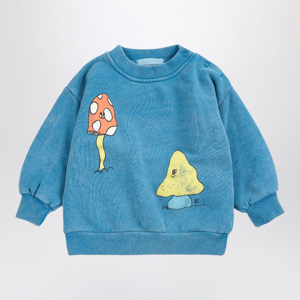 Mush Monster Duo Blaues Baumwoll-Sweatshirt