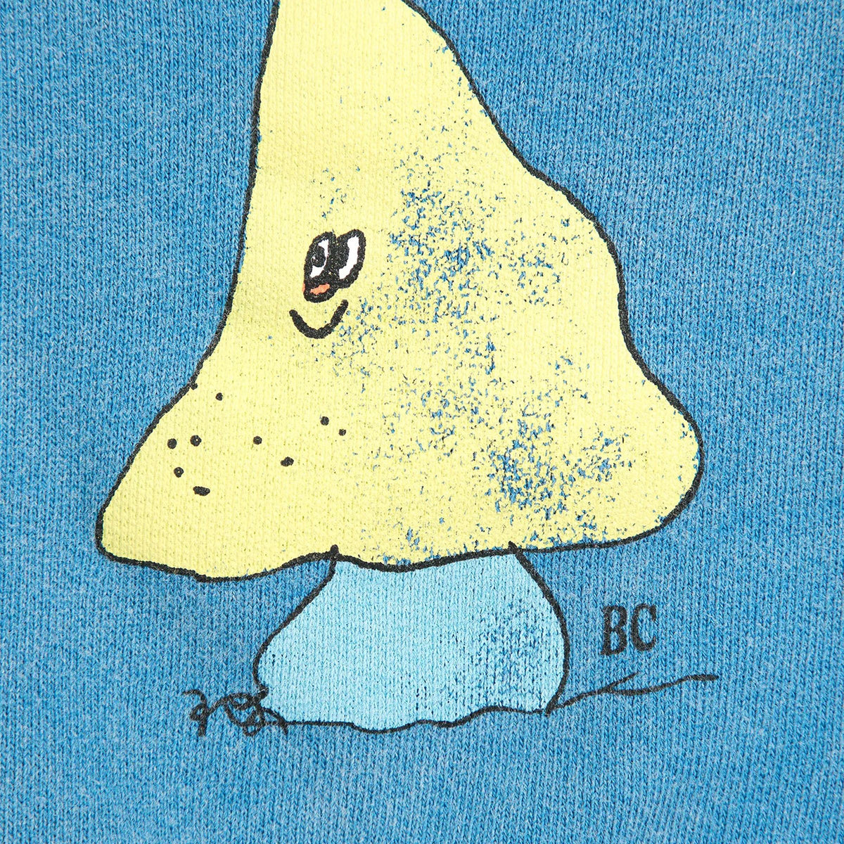 Mush Monster Duo Blaues Baumwoll-Sweatshirt