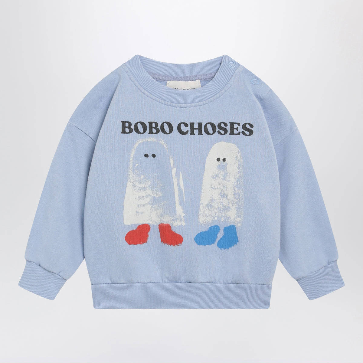Felpa Booty Ghosts azzurra in cotone