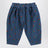 Pantaloni blu navy in velluto a coste